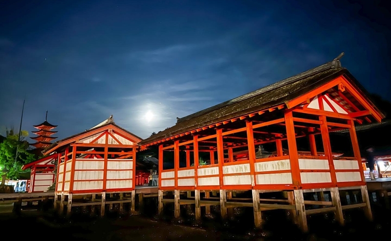 夜の厳島神社